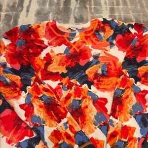 Vibrant Floral Sweater